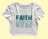 Faith | Fear (upside down) Christianity Womens Crop Tops